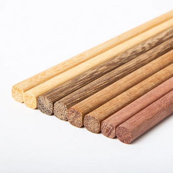 10 чифта естествени дървени пръчици за хранене Пръчици за вечеря Бизнес подарък