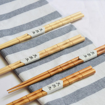 Бамбукови пръчици за хранене Заострени дървени пръчици за хранене Японски креативни прибори за хранене Домакински дървени пръчици за хранене Чифт пръчици за хранене