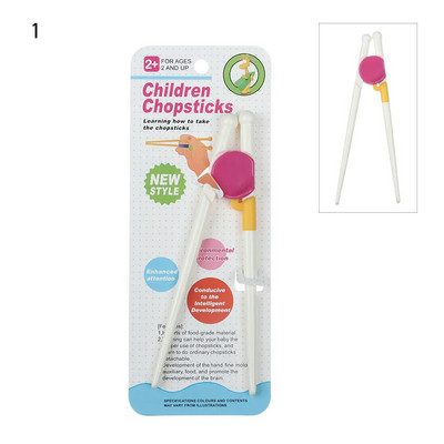 1 ζεύγος ξυλάκια για σούσι Baby Kids Γελοιογραφία Food Sticks Εύκολη χρήση Διασκεδαστική εκμάθηση Βοηθητικά πιάτα Δείπνο παιχνίδι Εργαλεία κουζίνας