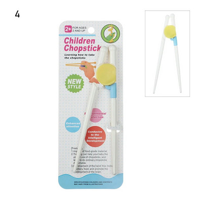 1 ζεύγος ξυλάκια για σούσι Baby Kids Γελοιογραφία Food Sticks Εύκολη χρήση Διασκεδαστική εκμάθηση Βοηθητικά πιάτα Δείπνο παιχνίδι Εργαλεία κουζίνας