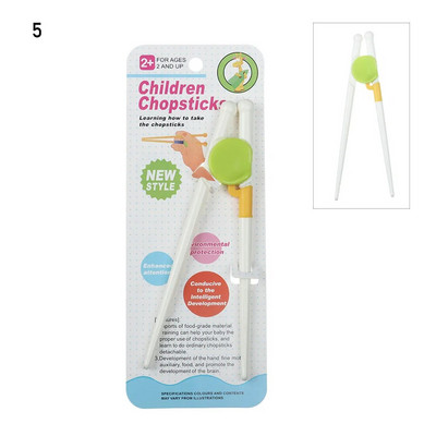 1 ζεύγος ξυλάκια για σούσι Baby Kids Γελοιογραφία Food Sticks Εύκολη χρήση Διασκεδαστική εκμάθηση Βοηθητικά πιάτα Δείπνο παιχνίδι Εργαλεία κουζίνας