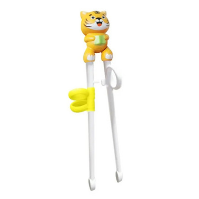 1 ζεύγος ξυλάκια για σούσι Baby Kids Γελοιογραφία Food Sticks Εύκολη χρήση Διασκεδαστική εκμάθηση Βοηθητικά πιάτα Δείπνο παιχνίδι Εργαλεία κουζίνας