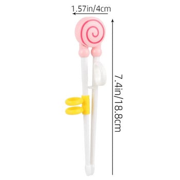 Chopsticks 1Pc Cartoon Children Training Eating Chopsticks Learn Chopsticks Σωστή χρήση Cute Kid Practice Chopstick Plastic