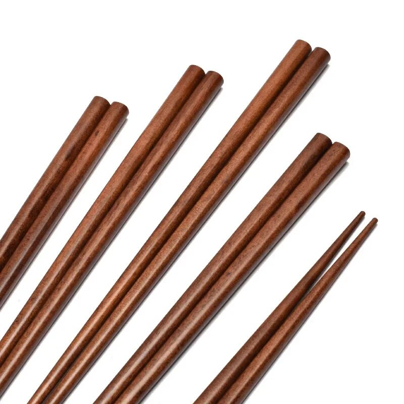 Japán stílusú hegyes pálcikák természetes fából készült pálcikák főzéshez Sushi Home Hotel Fa evőeszközök