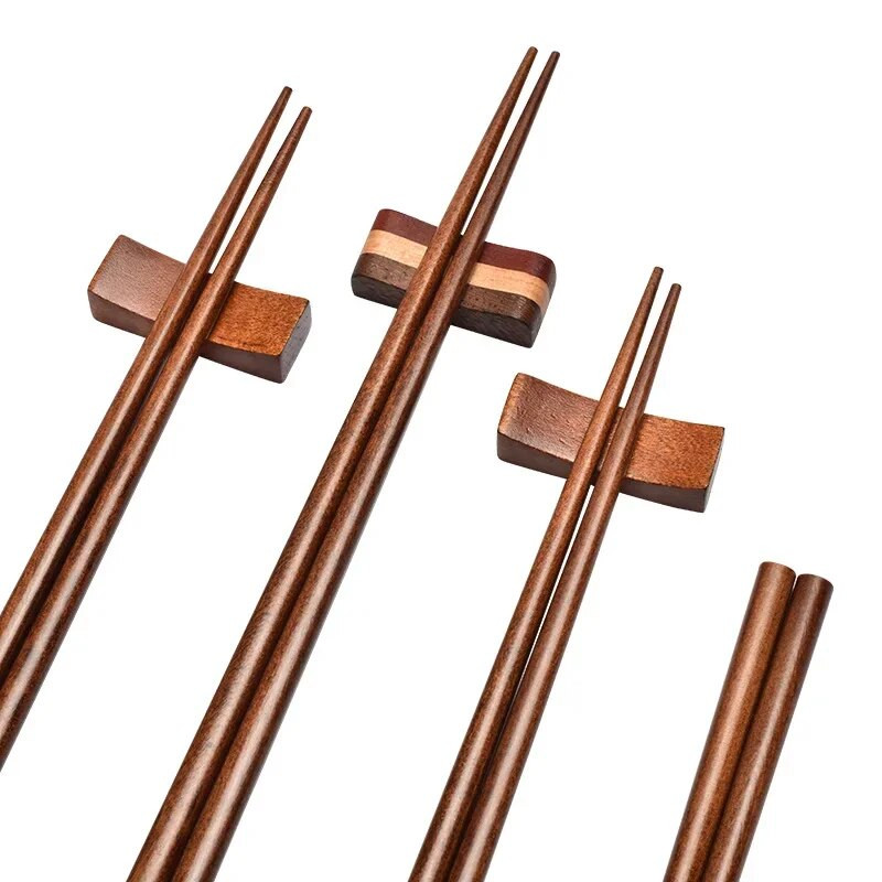 Japán stílusú hegyes pálcikák természetes fából készült pálcikák főzéshez Sushi Home Hotel Fa evőeszközök