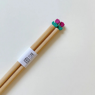 Kawaii Bear Flower Chinese Chopsticks Χαριτωμένο ιαπωνικό κορεάτικο σούσι τσοπ ξυλάκι για παιδιά Εκπαίδευση ενηλίκων Αξεσουάρ κουζίνας επιτραπέζιο