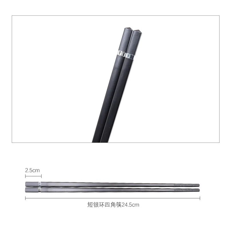 1 pár japán evőpálcika ötvözött csúszásmentes szusi pálcika evőpálcika kínai ajándék újrafelhasználható pálcika