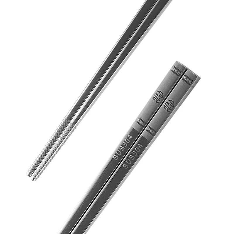 Sárkány rozsdamentes fekete vas kínai csúszásgátló halak ötvözet rizs étkészletek hordozható ajándékok pálcikák pálcikák fém