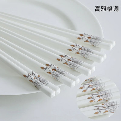 1Pair Ceramics Chopsticks Φιλικό προς το περιβάλλον Εργαλείο κουζίνας China Chopsticks Αντιολισθητικά Κεραμικά επιτραπέζια σκεύη Κατάλληλα για εστιατόρια