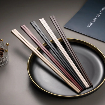 2 ζεύγη Chopstick Φορητά σούσι ραβδιά PET από γυάλινες ίνες επαναχρησιμοποιήσιμα ξυλάκια μεσημεριανό Επιτραπέζιο σκεύος Κουζίνα Palillos Chinos