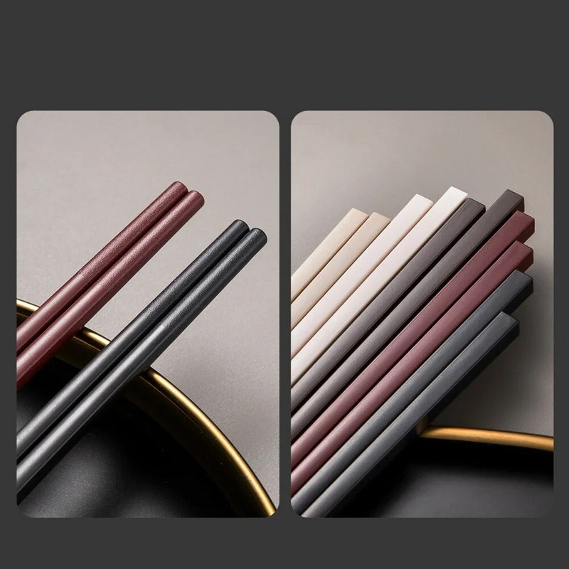 2 pár evőpálcika hordozható sushi pálcika PET üvegszálas újrafelhasználható pálcika Ebéd étkészlet Evőeszköz Konyha Palillos Chinos