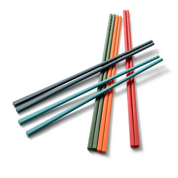 5 цвята силиконови пръчици против изгаряне неплъзгащи се многофункционални юфка суши пръчици за храна Кухненски прибори за хранене Аксесоари за дома