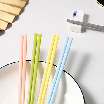 1 чифт цветни пръчици Дълги керамични пръчици за многократна употреба Хранителни пръчици за суши Bento Аксесоари Кухненски прибори за хранене Сервии