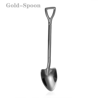 Hot Shovel Shape Παγωτό Κουτάλι & Πιρούνι Πολύχρωμο Κουτάλι Πιρούνι Μακρύ Λαβή Εργαλείο Καφέ Αξεσουάρ Κουζίνας Παγωτό