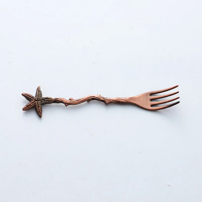 Νέο επιδόρπιο πιρούνι Vintage Dragonfly Branches Leaves Shape Mini Ice Cream Coffee Milk Mixing Fork Exquisite πιρούνι Επιτραπέζια σκεύη κουζίνας