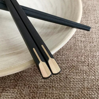 1 Ζεύγη Ιαπωνικών κινέζικων τσοπ ξυλάκια Hot Pot Sushi Sticks Επαναχρησιμοποιήσιμα μεταλλικά κορεάτικα ξυλάκια επιτραπέζια σκεύη από κράμα υγιεινής διατροφής