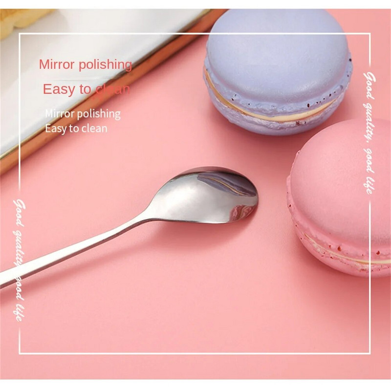 1db rozsdamentes acél kés villa kanál fagylalt desszert kanál Rajzfilm Kanálfesztivál étkészlet Ajándék gyerekeknek Konyhai eszközök