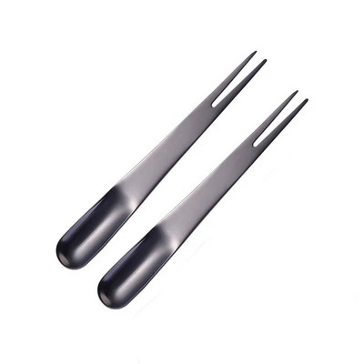 2/4 tk Spork magustoidukahvli lusikas mitmekordseks kasutamiseks roostevabast terasest kullast koogi magustoidu kahvlid lastele koogisalati köögi jaoks Bento toiduvalik