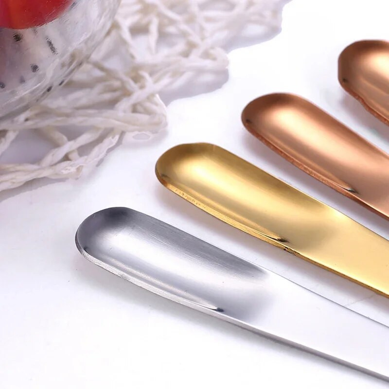 2/4 db Spork desszert villa kanál többszörös használatra rozsdamentes acél arany torta desszert villa gyerekeknek torta saláta konyhához Bento ételválogatás