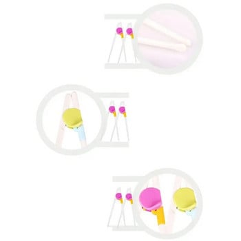 1 Pair Cute Chopsticks Kids Baby Beginner Practical Chopsticks Easy Fun Learning Training Helper Chopstick Κινέζικα Εργαλεία Τροφίμων