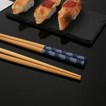 1 Ζεύγος Νέα Επαναχρησιμοποιήσιμα Κινέζικα Chopsticks από Φυσικό Μπαμπού Επιτραπέζια σκεύη τραπεζαρίας Ιαπωνικό τσοπ ξυλάκι για εργαλεία διατροφής κουζίνας σούσι