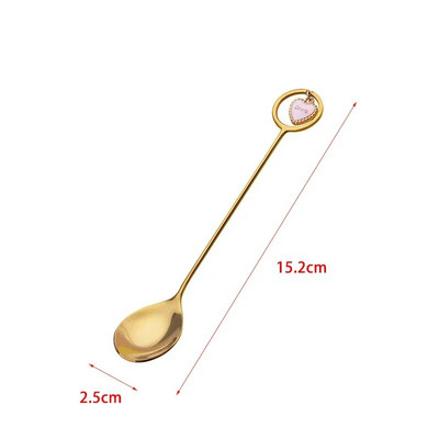 304 roostevabast terasest kohvilusikas magustoidulusikas Fork With Pretty Pendant arbuusijäätiselusikas Teelusikas Creative lauanõud
