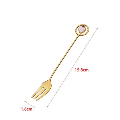304 roostevabast terasest kohvilusikas magustoidulusikas Fork With Pretty Pendant arbuusijäätiselusikas Teelusikas Creative lauanõud