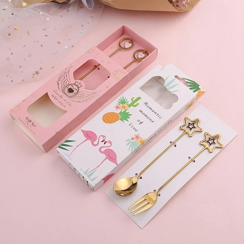 304 rozsdamentes acél kávéskanál desszert kanál Villa Pretty Pendant görögdinnye fagylalt kanalak Teáskanál Kreatív étkészlet