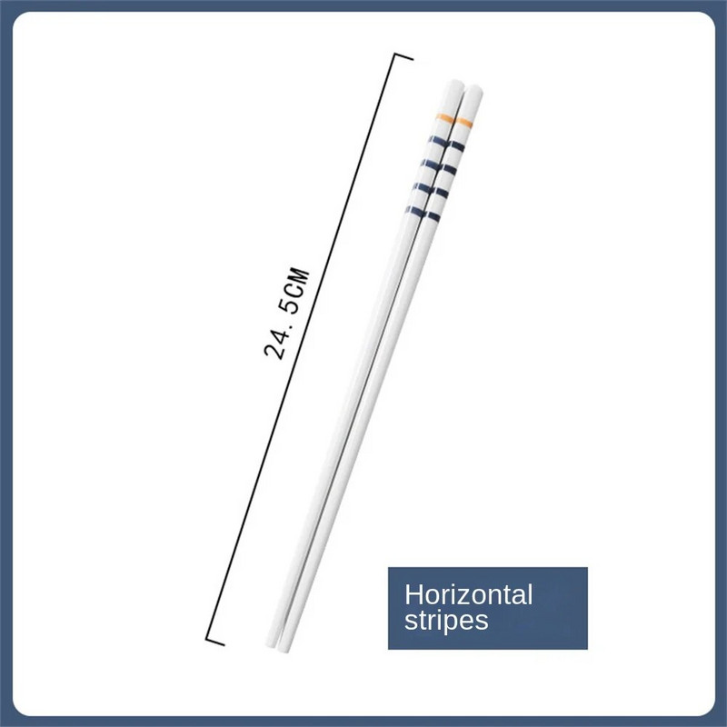 1/2 DB Egyszerű dekorációs étkészlet Ajándékok Penészedésálló csúszásgátló konyhai kínai pálcika Konyhai szerszám Kerámia Élelmiszer pálcika