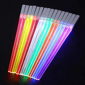 LED φωτοβολταϊκά ξυλάκια Amazon Luminescent Chopsticks Φθορίζον ραβδί συναυλία Παιδικά ξυλάκια φαγητού Υλικά