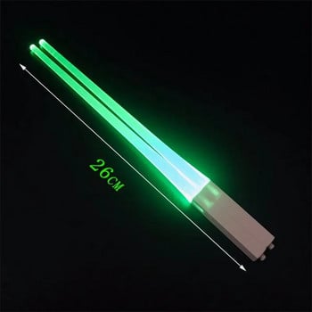 LED φωτοβολταϊκά ξυλάκια Amazon Luminescent Chopsticks Φθορίζον ραβδί συναυλία Παιδικά ξυλάκια φαγητού Υλικά