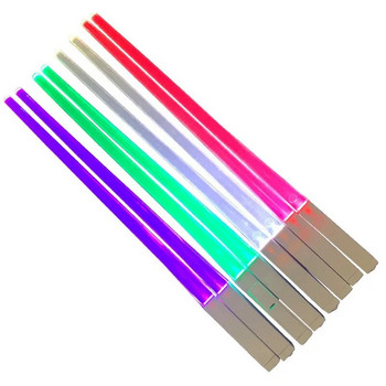 LED φωτοβολταϊκά ξυλάκια Amazon Luminescent Chopsticks Φθορίζον ραβδί συναυλία Παιδικά ξυλάκια φαγητού Υλικά