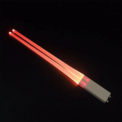LED φωτοβολταϊκά ξυλάκια Amazon Luminescent Chopsticks Φθορίζον ραβδί συναυλία Παιδικά ξυλάκια φαγητού Υλικά