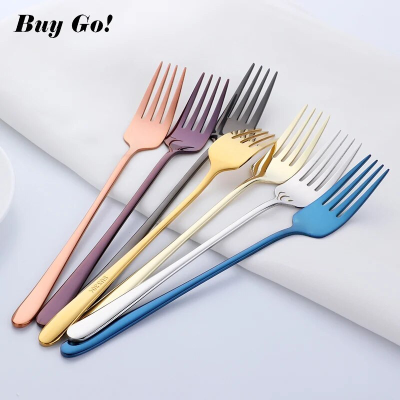 4 DB rozsdamentes acél koreai szivárvány torta gyümölcsvilla vacsora saláta villa étkészlet arany desszert villa a szállodai parti konyhai eszközhöz