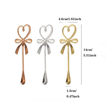 Νέο κουτάλι ανάμειξης καφέ τσαγιού Mini Heart LOVE Spoon Long Handle Flatware Εργαλεία κατανάλωσης καφέ Κουζίνα Gadget Δώρο για την Ημέρα του Αγίου Βαλεντίνου