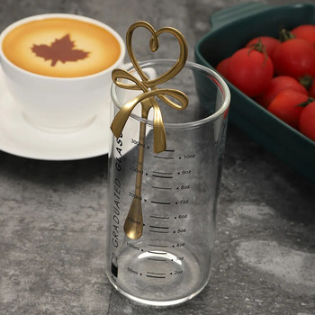 Νέο κουτάλι ανάμειξης καφέ τσαγιού Mini Heart LOVE Spoon Long Handle Flatware Εργαλεία κατανάλωσης καφέ Κουζίνα Gadget Δώρο για την Ημέρα του Αγίου Βαλεντίνου