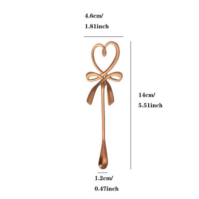 Νέο κουτάλι ανάμειξης καφέ τσαγιού Mini Heart LOVE Spoon Long Handle Flatware Εργαλεία κατανάλωσης καφέ Κουζίνα Gadget Δώρο για την Ημέρα του Αγίου Βαλεντίνου