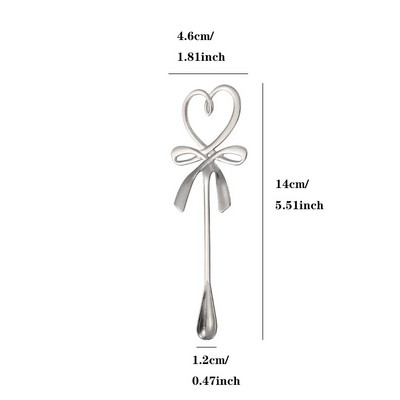 Νέο κουτάλι ανάμειξης καφέ τσαγιού Mini Heart LOVE Spoon Long Handle Flatware Εργαλεία κατανάλωσης καφέ Κουζίνα Gadget Δώρο για την Ημέρα του Αγίου Βαλεντίνου