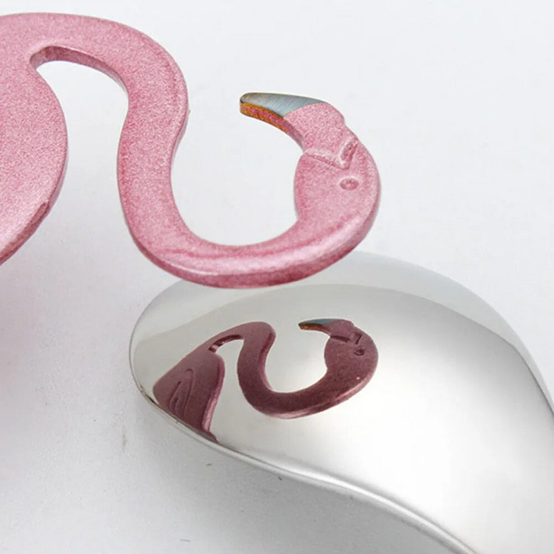 1PC Creative Flamingo Žličica za kavu od nehrđajućeg čelika Žele za kolače Desert Žlica za sladoled Čaj Žlica za juhu Posuđe Novo