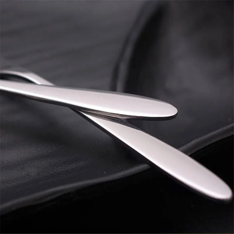 6/12 DB rozsdamentes acél kétfogas villás gyümölcsvilla étkészlet étkészlet többszörös használatra snack torta desszert villák otthoni evőeszközök