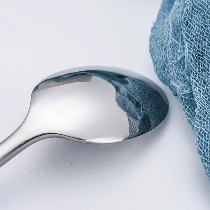 Leeseph rozsdamentes acél hosszú nyelű keverőkanál, keverőkanál koktélhoz, fagylalthoz, kávéhoz, gyümölcsléhez, italhoz, 9,4 hüvelykes