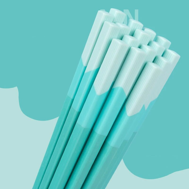 5 pár kiváló minőségű japán csúszásmentes pálcika koreai otthoni szállodai étterem Hordozható egészséges étel pálcika sushi pálcikához