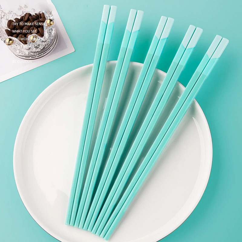 5 pár kiváló minőségű japán csúszásmentes pálcika koreai otthoni szállodai étterem Hordozható egészséges étel pálcika sushi pálcikához