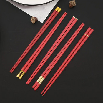 5 чифта китайски, японски пръчици за суши, корейски пръчици за многократна употреба, сплав, пръчици, кухненски прибори, аксесоари за инструменти