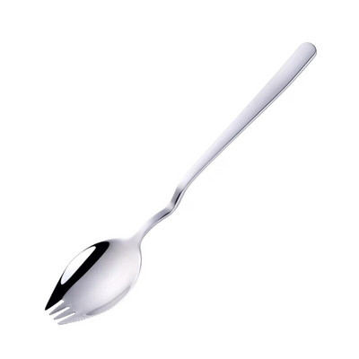1 tk lusikakahvel roostevabast terasest spork rippuv tass salati lusikas 8 värvi magustoidu suupiste kahvlid korduvkasutatavad kuldsed peo pikniku sööginõud