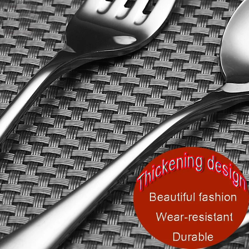 88-3 sorozatú étkészlet steak kés villa Privát Otthon Evőeszközök Kés Villa Kanál három részes Előkelő Western kés villa kétrészes