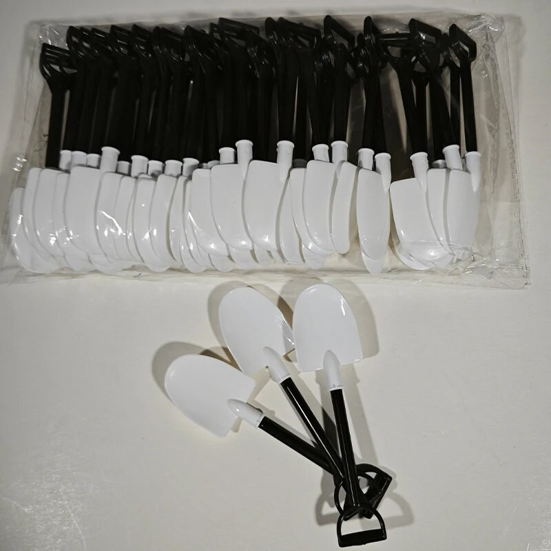 50db Desszertkanál Aranyos Mini Lapát Kanál Fagylaltos Tortakanál Gyerekeknek Desszert Tea Kávékanál Eldobható Kellékek