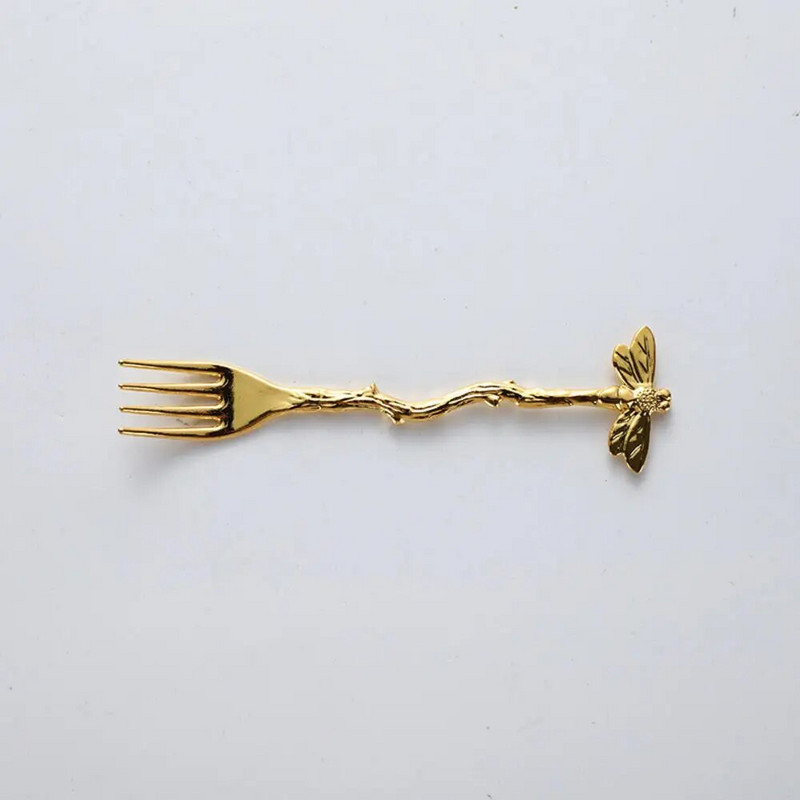 Kūrybinės šakos lenkta šakutė virtuvės vaisių šakutė gimtadienio tortas desertinis stalas