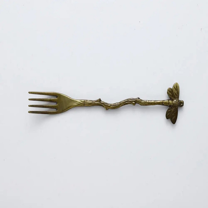 Kūrybinės šakos lenkta šakutė virtuvės vaisių šakutė gimtadienio tortas desertinis stalas