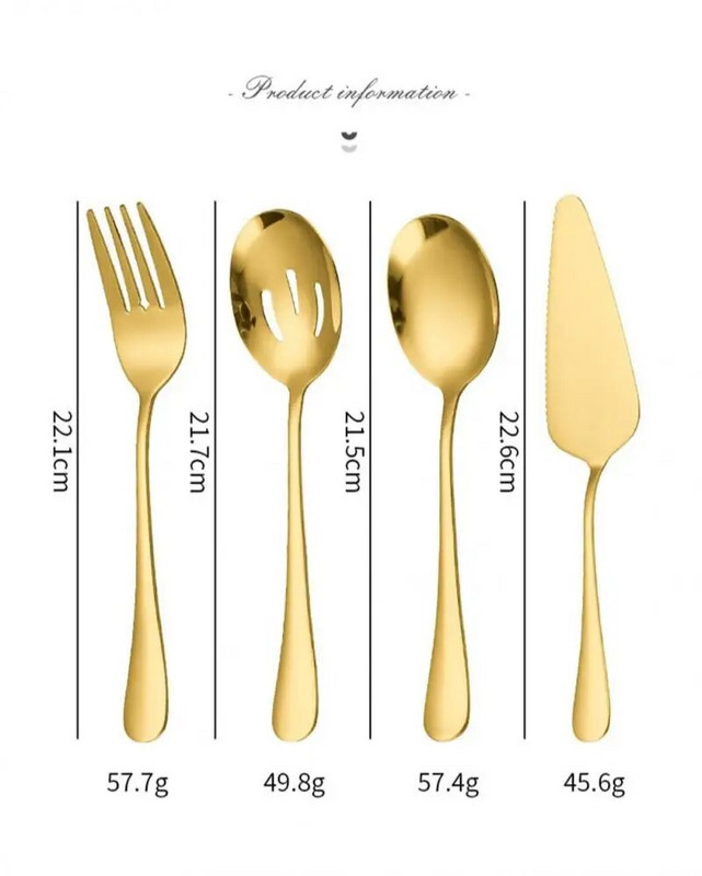 Rozsdamentes acél ételfogó Étkezési kanál Véses kanál Leveskanál Desszert Villa Lapát Evőeszközkészlet Konyhai étkező bár étkészlet